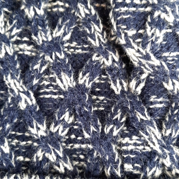 Mens Knit Hat Heathered Navy Blue Britt's Knits Unisex Beanie Headwear Outerwear - Picture 3 of 5